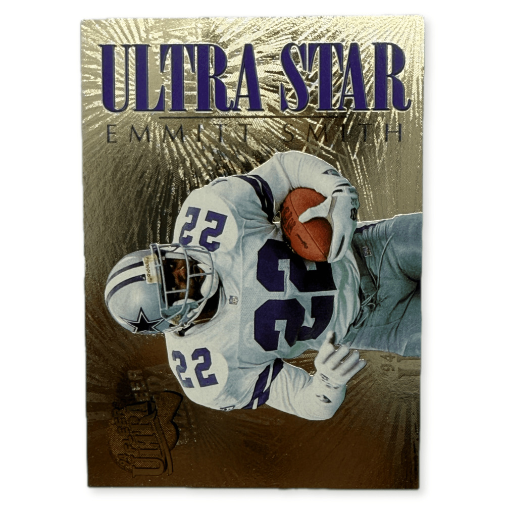 1994 Fleer Ultra Star Emmitt Smith Gold Foil Insert Card 8 of 9
